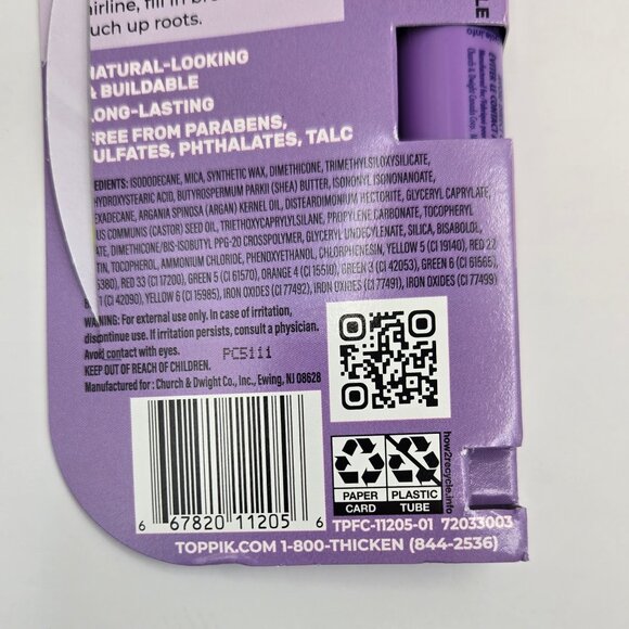 Toppik Fill Me In Hairline Filler Medium Brown 2g Sample/Travel Size New In Box - Picture 4 of 8